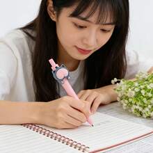 Bút bi gel hình động vật màu hồng ngộ nghĩnh, mực đen có thể thay thế, văn phòng phẩm hoạt hình dễ thương, thích hợp cho trường học, văn phòng, sử dụng hàng ngày tại nhà, quà tặng học sinh, quà sinh nhật, quà ngày lễ. - Bộ - Xem 7
