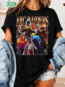 ARC Gaming T-Shirt, Retro Arcade T-Shirt, Vintage Counterfeit ARC T-Shirt, Fun Gift For Video Game Fans - Black - View 1