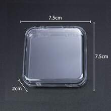 1PC Creative Nail Art Storage Box, Transparent Acrylic Dustproof Packaging For Finished Nail Art Styles, Dedicated Nail Tip Organizer Display Box, Transparent Jewelry Storage Box, Small Card Storage Box,Nail Tech Supplies - Transparent - View 12