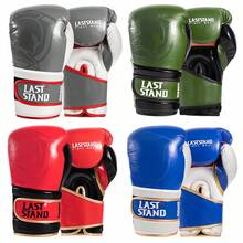 LASTSTAND Guantes de boxeo profesionales, guantes reforzados para adolescentes, hombres y mujeres, entrenamiento de Muay Thai, lucha de MMA - Multicolor - Ver 2