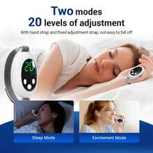 Microcurrent Pulse Hypnosis Device, Portable EMS Sleep Relaxation Therapy Device, 20 Intensity Levels, Rechargeable Insomnia Relief Aid. - Two-piece set - View 4