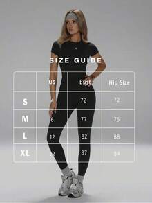 Conjunto de yoga para mujer, pantalones deportivos de cintura alta, conjunto deportivo moldeador de 2 piezas, conjunto de yoga con control de abdomen, camiseta de cuello redondo ajustada emparejada con pantalones de yoga de cintura alta, conjunto esen - Negro - Ver 3