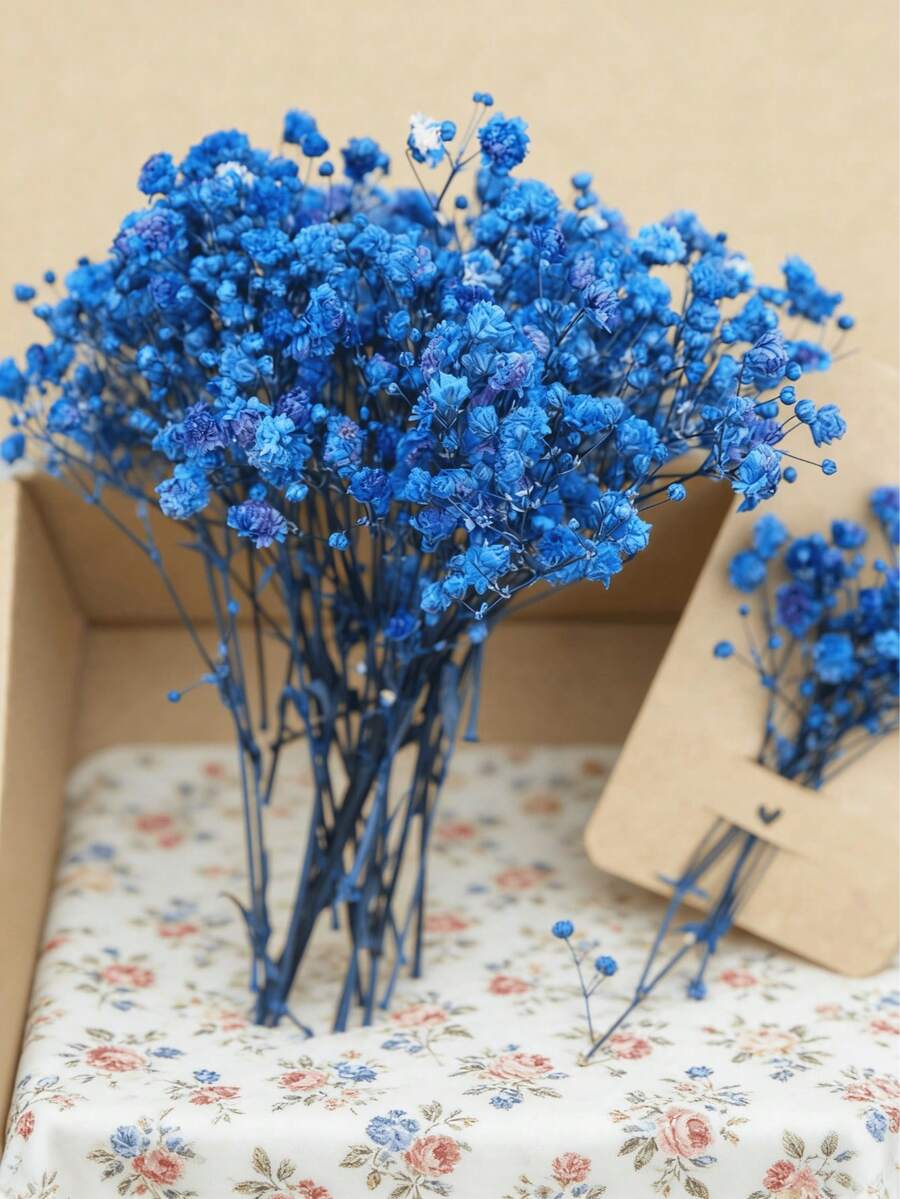 25/50/100/300个人造迷你饰品 - 用于树脂模具艺术和工艺品、发饰、婚礼花环、桌面装饰、家居装饰等。 - 寶藍色 - 查看 1