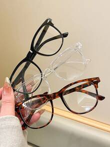1/3 Set Retro Fashion Lightweight Eyeglasses - Fashionable Full Frame Glasses - Multicolor - View 4