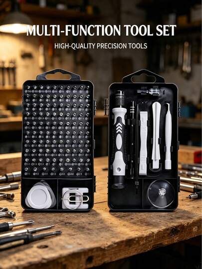 115-In-1 Multi-Functional Disassembly Screwdriver Set, Precision Screwdriver Kit, Ergonomic Anti-Slip Handle, Suitable For Disassembling Smartphones, Laptops, Computers, Watches And Other Electronic Devices