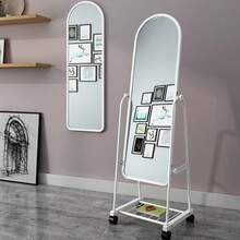 Princess Style Full Length Mirror For Photo Shooting, Room Decor, OOTD, Shatterproof Glass, Floor Standing Large Mirror - 1PC - View 12