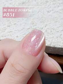 Mec 12ml 日本春日泡泡森林透明猫眼甲油胶,6色磁性凝胶,精致珠光,半透明粉彩色调,UV/LED可卸,沙龙品质,打造极简仙气美甲 - 彩色 - 查看 14