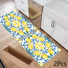 1 件柠檬印花吸水垫/沥水垫，适用于咖啡机、餐具 - 涤纶吸水桌面保护垫，带橡胶防滑垫，可用于厨房台面装饰、家庭酒吧和餐桌 - 彩色 - 查看 11