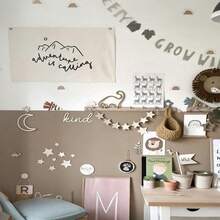 1 Set Moon & Star Wall Stickers, Suitable For Decorating Children's Room, Bedroom Scenes. Ideal For Nursery Decor, Cozy Room Styling, And Baby Shower Parties. - Multicolor - View 6