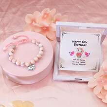 Birthday Gifts For Girls, Beaded Bracelets As 1/2 1 2 3 4 5 6 7 8 9 10 11 12 13 14 15 16 Year Old Birthday Gift, Adjustable Cross/Pearl Bracelet As Happy Birthday Gifts For Daughter - Sinh nhật thứ 11 - Xem 9