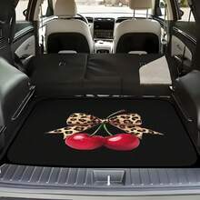 1 buah/4 buah Alas Lantai Mobil & Alas Bagasi, Alas Lantai Interior Mobil, Alas Pelindung Mobil, Bahan Poliester, Motif Leopard Ceri, Cocok Untuk Truk/Sedan/SUV - A - View 3