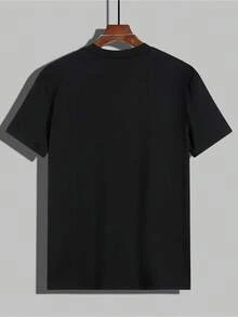 Camiseta con Estampado Cyberpunk - Diseño de Mano de Robot Futurista, Adecuada para Eventos de Anime y Tecnología - Regalo de Cumpleaños para Gamers, Papás, Fanáticos del Cyberpunk - Camiseta Casual de Estilo Urbano Lavable a Máquina, Top Moderno y a la Moda, Impresión Fina de Alta Calidad, 100% Algodón - Negro - Ver 2