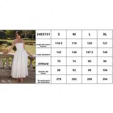 Vestido largo de mujer con estilo francés de tirantes elegante y moderno con estampado de flores que realza la figura y transmite un look suave y femenino - Negro - Ver 3