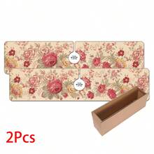 1件花卉图案水龙头套，耐用涤纶材质，快干易清洁，适用于厨房和浴室，安装简便，日常装饰，礼品，浴室地垫，耐用水龙头套，水龙头配件 - 彩色 - 查看 15