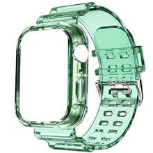 BEIMUSON Funda protectora transparente todo en uno para Apple Watch Ultra, Series 11/10/9/8/7/6/5/4/3, cobertura completa a prueba de golpes, carcasa blanda, ligera y duradera, instalación sin herramientas - Multicolor - Ver 23