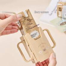 1pc Creative Cute Beverage Cup Holder Box Cup Mat Heatproof Anti-Squeeze Pure Cup Sleeve Anti-Squeezing Spill-Proof Cup Sleeve Organizer - Multicolor - View 5