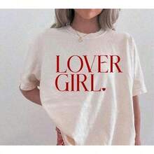 1 Camiseta informal de cuello redondo de algodón para mujer Camiseta deportiva para mujer Camiseta para hombre Camiseta para parejas Regalo de San Valentín Regalo de cumpleaños Regalo de Navidad Camiseta unisex Transpirable, suave, para deportes al aire libre, manga corta, apta para todas las estaciones, 100 % algodón puro. - Blanco - Ver 1