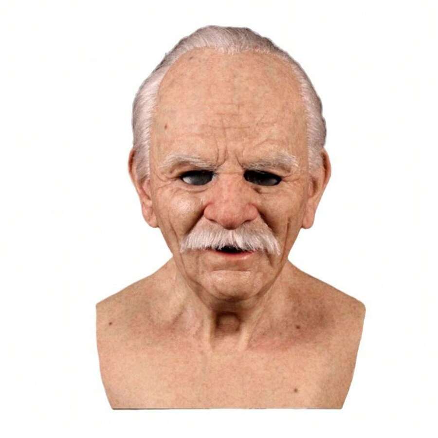 Realistic Bald Old Man Mask Walter White Heisenberg Latex Mask Adult Halloween Cosplay Party Costume Prop - View 1
