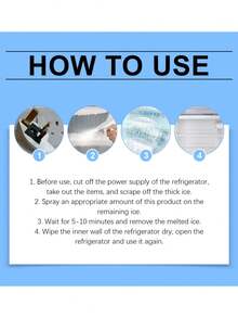 Refrigerator Defrosting & Deicing Agent, Household Freezer Frost Remover, Ice Block Melting & Anti-Icing Solution - A - View 4