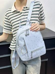 Fashionable Star Backpack, Casual Travel Mini Backpack, Spacious Enough To Fit Your Daily Essentials - Phone, Lipstick, Keys, Powder Compact, Etc. Suitable For Weekend Shopping, Hangout With Friends, Short Trips, As Well As School/Commute Bag. - Multicolor - View 9