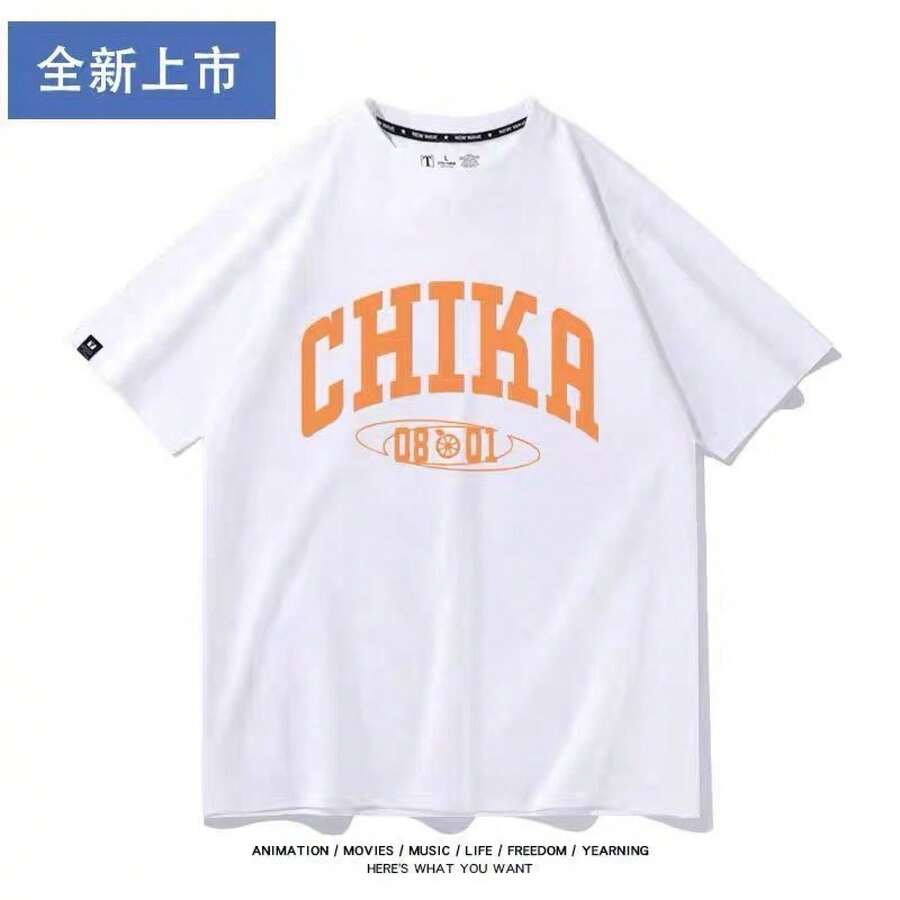 Camiseta de manga corta con temática de anime estilo Ruby de Aqours, en colaboración con Lovelive x Sunshine. - Blanco - Ver 1
