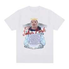 Camiseta Negra con Estampado de Cabeza de Cerdo Divertida, Corte Holgado para Verano, Top de Manga Corta Versátil y Humorístico, Diseño de Nicho - Negro - Ver 2