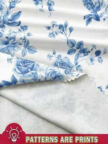 Casual Minimalist Blue & White Floral Print Dress, Women's Vacation Outfit, Boho Style, Hawaii Beach Dress, Country Style For Women, Ruched Waist Swing Strap Dress For Summer,Summer Dresses,Sun Dress Summer Clothes Women Dresses Women Elegant Dresses Woman Dress,Pastel Dresses For Women Suitable For Going Out Chic Dress - Multicolor 4 - Ver 7