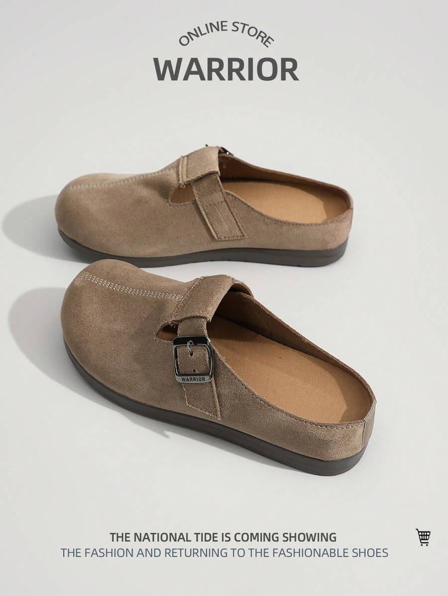 WARRIOR 1双女士运动休闲拖鞋，小众时尚百搭轻便软底舒适休闲鞋，适合户外行走