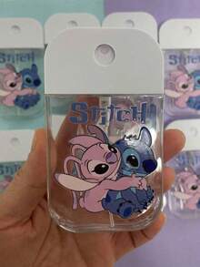 Disney, 1pc, Stitch Cartoon Portable Spray Bottle, 50ml Mini Travel Size, Transparent Container With White Cap, Stitch Cartoon Pattern Design, Travel Essential, Ideal Choice For Cosmetics And Skincare, Fan Exclusive, Makeup Storage Must-Have, Cartoon Themed Bottle, Durable Transparent Material. - Multicolor - View 7
