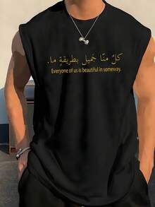 Men Tank Tops - Black - View 3