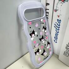 SANRIO スマホケースウェーブケースfor苹果16ProMax/16Plus/16Pro/16/15ProMax/15Plus/15Pro/15/14ProMax/14Plus/14Pro/14/16E/13ProMax/13Pro/13/12ProMax/12Pro/12/11ProMax/11andGooglephone15ProMaxクリア15ProMaxパステルカラー耐衝撃女性向けミニマリスト - 黑色 - チェックする 4