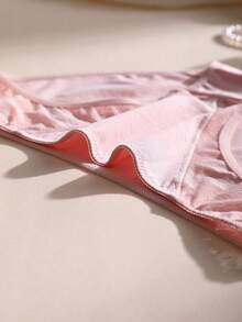 6件組女款性感蕾絲拼接低腰無縫棉質內褲，純色柔軟舒適透氣，適合瑜伽運動與日常穿著 - 彩色 - 查看 10