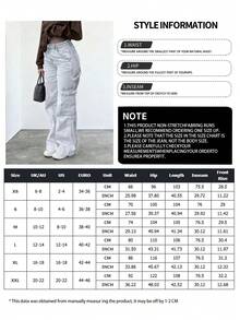 NVFelix 2026 Nuevos jeans de tiro alto, rectos y holgados para mujeres, elegante estilo casual Y2K streetwear, adecuado para primavera/verano - Gris Claro - Ver 6