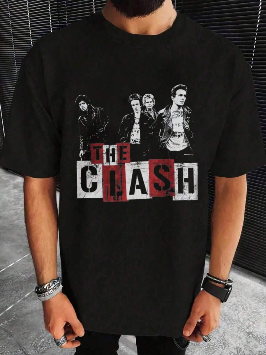 Men T-Shirts - 黑色 - 查看 1