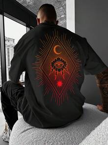 Unisex 100% Cotton T-Shirt, Model 2026, Machine Washable, Comfortable For All Seasons, Suitable For Outdoor Sports, Beach Parties And Daily Wear, With A Novel Design And Modern Style, Your Best Choice! - 黑色 - 查看 2