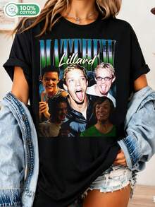 Limited Edition Vintage Matthew Lillard T-Shirt, 90s Retro # Unisex T-Shirt, Size 39 - Black - View 6