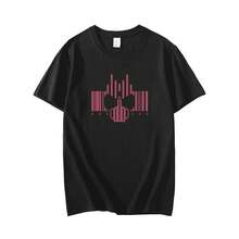 Short-Sleeved T-Shirt With Masked Decade Print, Anime Decade Build, Summer 2D Cosplay For Anime Conventions. - 黑色 - 查看 2