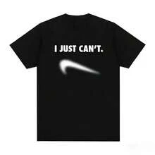 Camiseta de manga corta unisex de la marca Gogo, con texto divertido, humorístico y satírico, ropa de calle de moda. - Negro - Ver 4