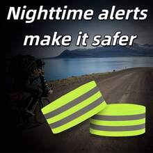 Reflective Tape Is Suitable For Wrists,Ankles, And Legs Bicycle Pants Cuffs, Clip Running Safety Reflector With Shoulder Strap - Green - View 6
