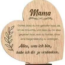 Herz-förmige Holz Erinnerungsplakette, eingraviertes Abschiedsspruch Schild, Schreibtisch dekorative Gedenk-Ornament, Abschiedsgeschenk für Kollegen/Freund, natürliches Holz sentimental - A - Übersicht 14