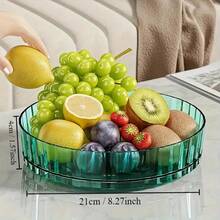 Clear Plastic Rotating Spice Rack, With 360-Degree Rotation, Multifunctional Organizer For Kitchen, Refrigerator, And Cabinet. - Clear B9908A - View 5