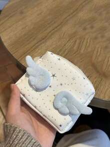 韩系小众设计ins风可爱拍立得相机包，便携式化妆包，卫生巾收纳包，女学生适用 - 白色 - 查看 5