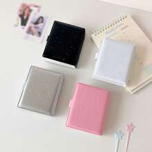 Star Pattern Mini 1-Pocket Photo Album, Portable Small Photo Card Storage Book, Suitable For Idol Cards And Instant Photos, Lightweight Storage And Organization, Back To School Essential For Students And Girls - Star Album - View 4