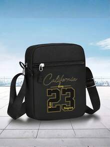 1件/2件裝「California Los Angeles」經典23號圖案印花棒球帽與斜跨包套組，街頭時尚戶外運動平帽簷帽與單肩包，可調節，適合日常穿著或作為送給朋友的禮物 - 彩色 - 查看 5