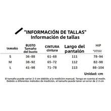 Ropa de mujer base de color sólido para adelgazar, deportes y ocio, cuello Colgante y pantalones medianos - Negro - Ver 6
