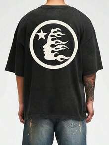 Anime ShirtStar Print Tee Shirt, Tees For Men, Casual Short Sleeve T-Shirt For SummerLoose And Comfortableella Langley  Shirt - Màu be - Xem 8