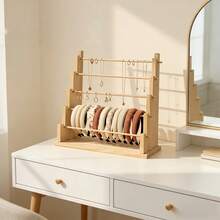 Multi-Layer Jewelry Display Rack, High Capacity Beaded Storage Rack, 3-Tier/5-Tier Trapezoid Bracelet, Necklace And Anklet Display Stand, Suitable For Hair Clips, Hair Ties, Headbands, Accessory Organizer Shelf For Desk, Cabinet, Vanity - Multicolor - View 4
