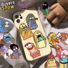 SpongeBob SquarePants 50张美人鱼贴纸，趣味防水贴纸，可用于DIY，独特装饰笔记本电脑、行李箱、笔记本和日常用品。防水防刮，易于粘贴和移除。送给朋友的可爱有趣礼物，也是开学季和情人节的最佳选择。 - 彩色 - 查看 4
