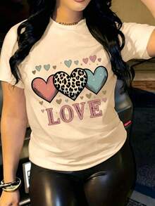 Playera para Mujer, Manga Corta, Cuello Redondo, Cómoda para Ir a la Playa, Salir con Amigas o Quedarse en Casa, Estilo Minimalista - Albaricoque - Ver 1