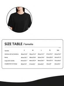 Mujer002|Camiseta de mujer|Enviado desde México|Transpirable de alta calidad|Camisetas|Camisetas holgadas|Camisetas deportivas para actividades diarias|Camisetas deportivas|Camisetas cómodas y transpirables|Camisetas deportivas casuales de cuello redondoC - Blanco - Ver 4